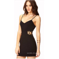 2015 Hot Sale Vente en gros Backless Black Women and Lady Slip Dress